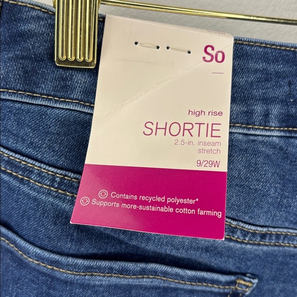 (NWT) SO Dark Blue Jean Shorts size 9 - Picture 4 of 7